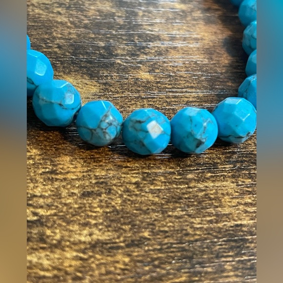 Cole Haan Turquoise Bead Anchor Bracelet - Picture 2 of 7